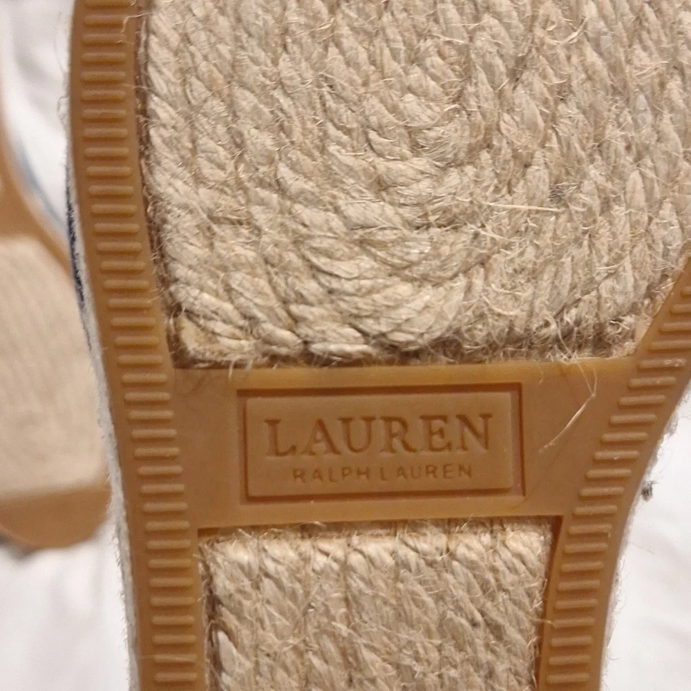 Lauren Ralph Lauren Hadley Espadrille Wedges Size 9.5 (NWOB)